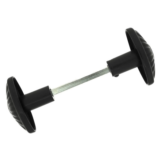 bouton double olive marguerite zamak noir - asg france