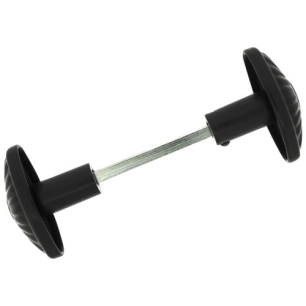 bouton double olive marguerite zamak noir - asg france