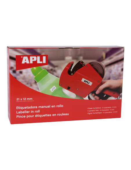 APLI Étiqueteuse Manuelle Marquage rapide 1 ligne 8 caractères - APLI