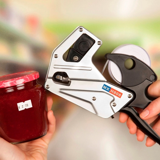 étiquettes de prix blanches, amovibles, 21 x 12 mm, imprimé pvp, 6 rouleaux x 1000 unités