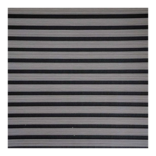 revêtement auto-adhésif 3d, couleur chêne gris avec fond en feutre gris anthracite, dalle de 58x58 cm, 6 unités