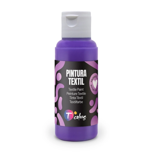 peinture textile violet , 80 ml