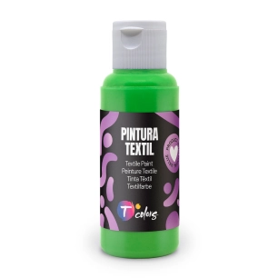 peinture textile vert clair, 80 ml