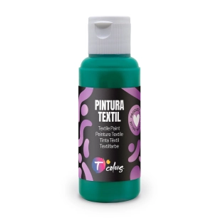 peinture textile vert foncé , 80 ml