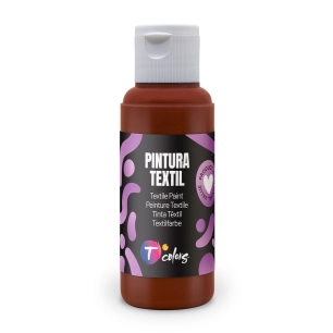 peinture textile marron , 80 ml
