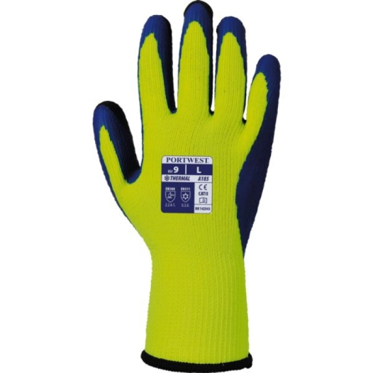 Gant Duo-Therm couleur : Jaune/Bleu taille L - PORTWEST