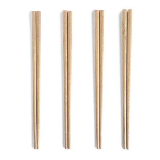 baguettes chinoises en bois, 24 cm, 8 unités