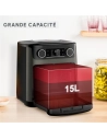 air fryer four multifonction - 15 l - 9 prog auto - extra crisp - tâ° 230 â°c - rã´tisserie - acc inclus - noir - gpe seb france