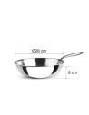 trichef poele wok inox 28cm - lacor france