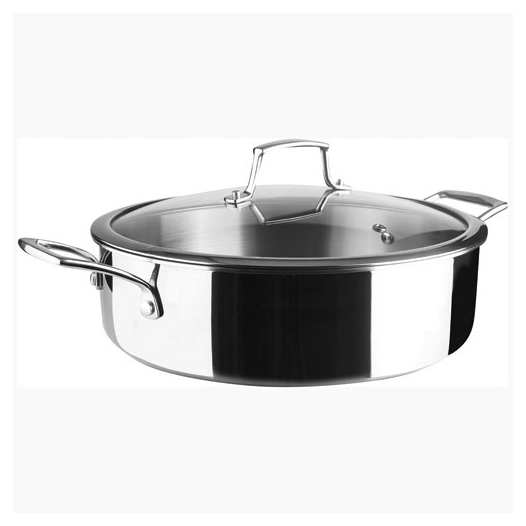 trichef sauteuse inox 28cm 2 anses - lacor france