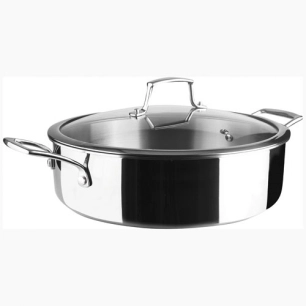trichef sauteuse inox 28cm 2 anses - lacor france