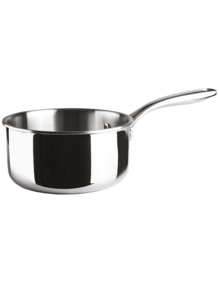 Casserole Inox 18cm Trichef Acier inoxydable, triple fond diffuseur - LACOR FRANCE