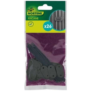 fixation canisse fixcane blister de 26 piã¨ces gris - nortene home depot france