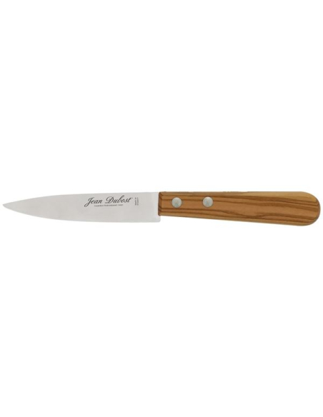 Couteau Office Olivier Inox Lame inox, manche olivier, coupe précise. - DUBOST COLAS PRADEL