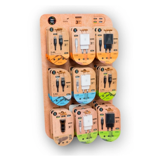 présentoir eko chargeurs 27 produits, 34 x 15 x 58 cm