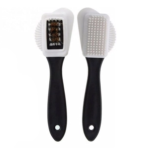 brosse de nettoyage 4 faces pour chaussures en daim