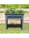 Espace potager sans serre vegetable longueur 76 cm largeur 38,5 cm hauteur 68 cm gris anthracite - E