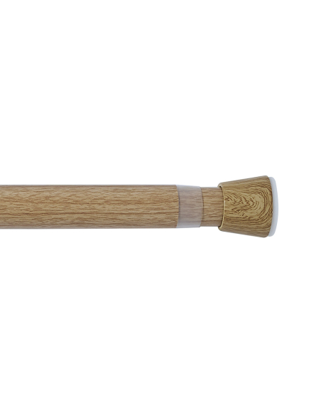 Barre Extensible Bois Sans Perçage Installation Facile par Pression, Matière Bois Naturel - CINTACOR - STORPLANET