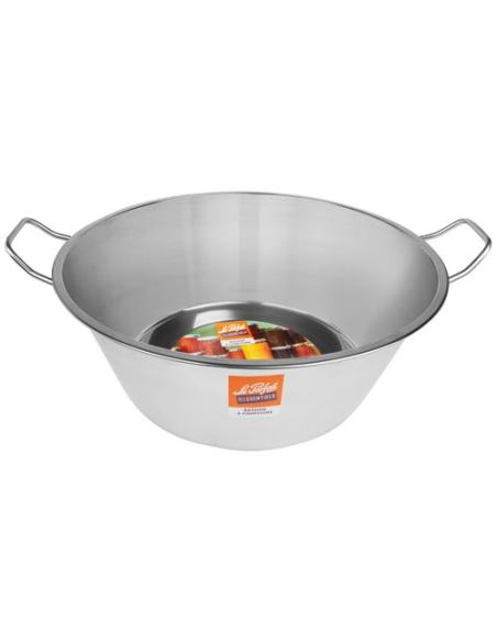 Bassine à Confiture Inox Inox, tous feux, 38cm - LE PARFAIT