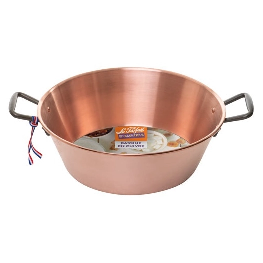 bassine cuivre massif 38 cm pour les prã©parations sucrã©es - berlin packaging france