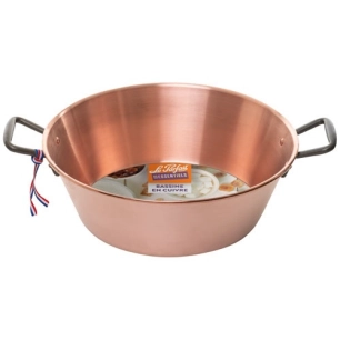 bassine cuivre massif 38 cm pour les prã©parations sucrã©es - berlin packaging france