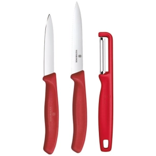 set 3 pieces victorinox swissclassic rouge - beligne et fils sas