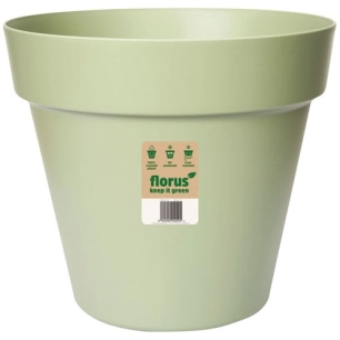 Pot de fleur Paris diamètre 20 cm vert menthe plastique recyclé - ELHO