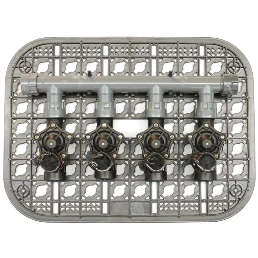 Kit Grille Avec 4 Electrovannes M/F 1 Ecrou Tournant 9v - RAIN IRRIGATION