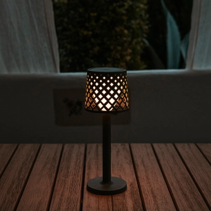 Lampe Gretita Anthracite Lampe de table LED portable et rechargeable - NEW GARDEN