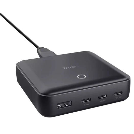 chargeur univ.usb-c.1000w.4ports.maxo.nr - trust