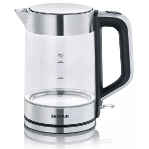 1,7l.2200w.ss fil.verre/inox. - severin