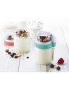 2pots yaourt a emporter.corail/vert. - lagrange