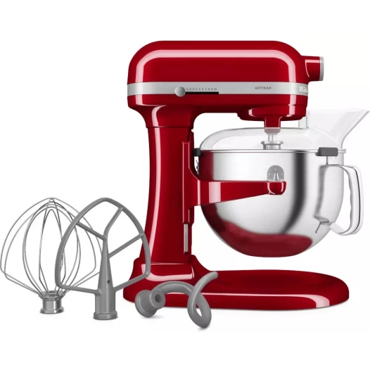 artisan.375w.bol inox 5,6l. rouge empire - kitchenaid