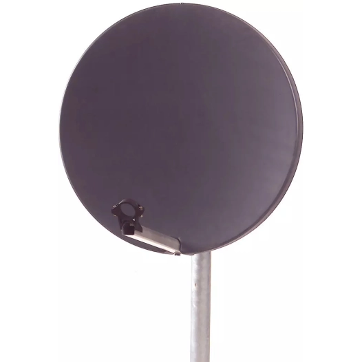 parabole 60cm.fibre.sans lnb.anthracite. - optex