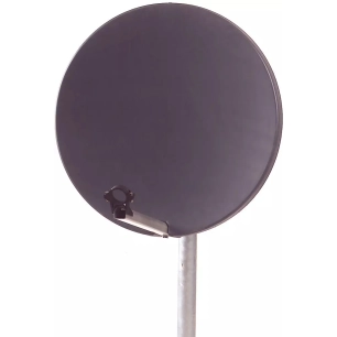 parabole 60cm.fibre.sans lnb.anthracite. - optex