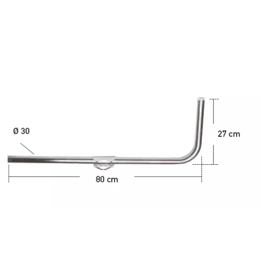 bras deport coude.d30/l80/coud27 - erard