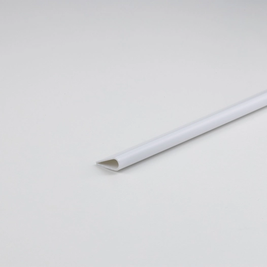 profilé à monter soi-même, dos en pvc blanc, 1000 x ø5 mm