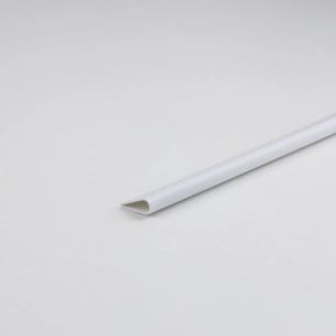 profilé à monter soi-même, dos en pvc blanc, 1000 x ø5 mm