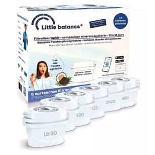 pack 6 cartouches filtrantes. - little balance
