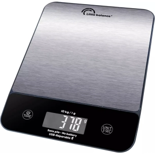10kg/1g.chgt usb.genius inox. - little balance