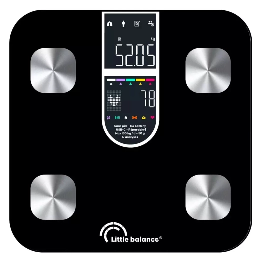 180kg/50g.4electro.chgt usb.connect. - little balance