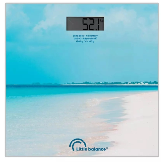 180kg/100g.chgt usb.connect.lcd.caraibes - little balance
