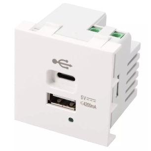 plastron charge.1usb a+1usb c/21w. - erard