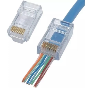 50 connecteurs rj45 traversante cat6 - elbac