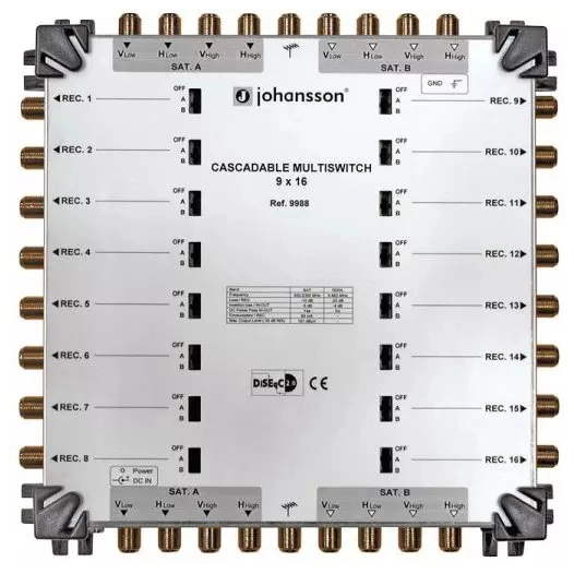 commut cascadable 9e/16s 10db - johansson