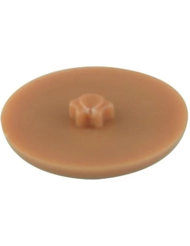 Cache vis plastique beige foncé 4 - 4,5 30 tx20