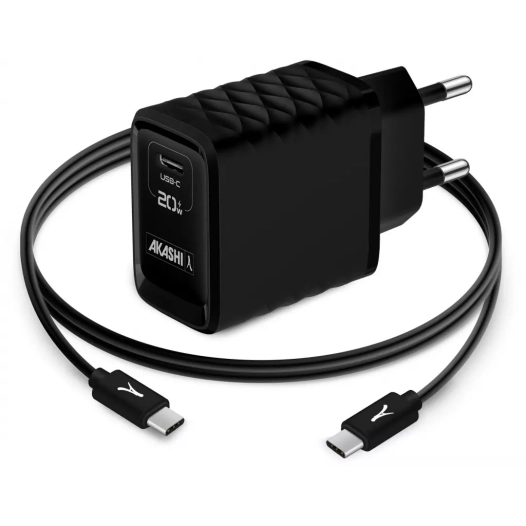 c/sect 20w usb-c+usb cab1m usb-c nr gan - akashi