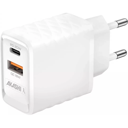 charg/sect/intel usb-c/usb 20w gan blanc - akashi