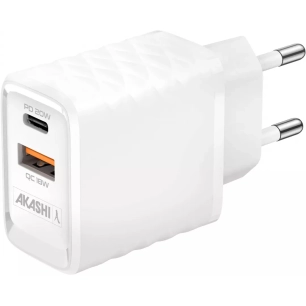 charg/sect/intel usb-c/usb 20w gan blanc - akashi