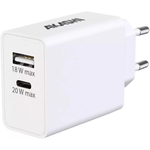 charg/sect/intel usb-c/usb 35w gan blanc - akashi